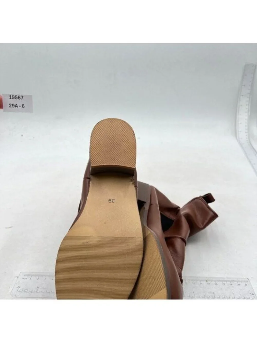 Women's Low Heel Ankle Boots Fashion Slip On Elastic Fall Booties Shoes Brown